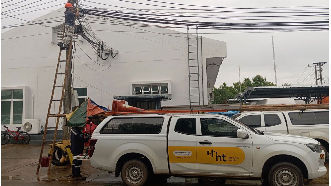 NT ร่วมกับ กสทช. ติดตั้งจุดให้บริการอินเทอร์เน็ตโรงพยาบาลสนามน่าน