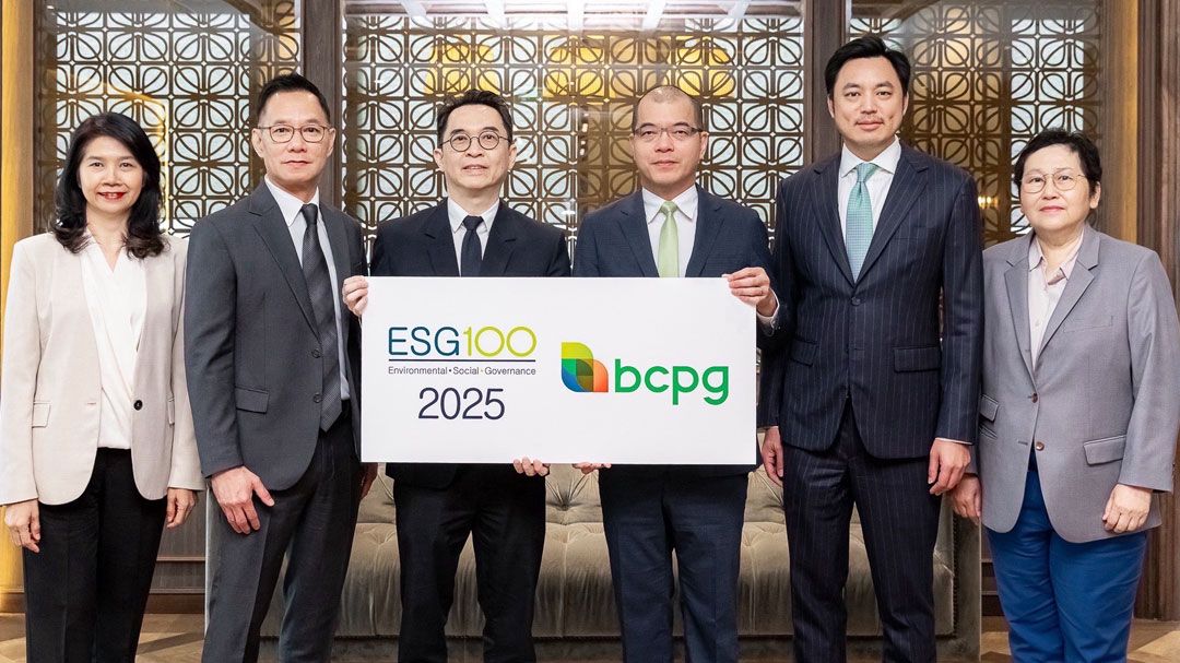 BCPG ติดทำเนียบบริษัทกลุ่ม ESG100 ต่อเนื่องเป็นปีที่ 8