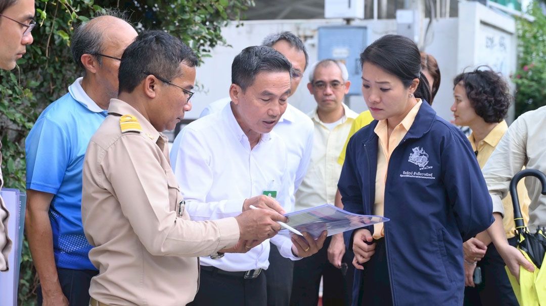 'ธีรรัตน์'ลงพื้นที่ตรวจสร้างทางเดินริมคลองแสนแสบระยะทาง 9 กม.