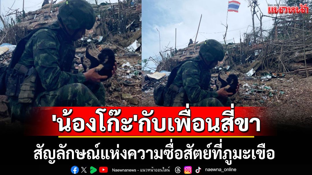 'ผู้พันเบิร์ด' เล่าเรื่องราวผูกพัน 'น้องโก๊ะ' กับเพื่อนสี่ขา สัญลักษณ์แห่งความซื่อสัตย์ที่ภูมะเขือ
