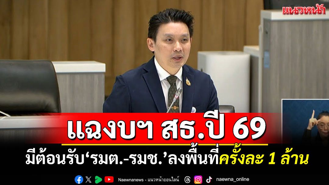 ‘หมอวี’แฉงบฯ สธ.ปี 69 มีต้อนรับ‘รมต.-รมช.’ลงพื้นที่ครั้งละ 1 ล้าน กระตุกให้มีสำนึกต่อภาษีปชช.