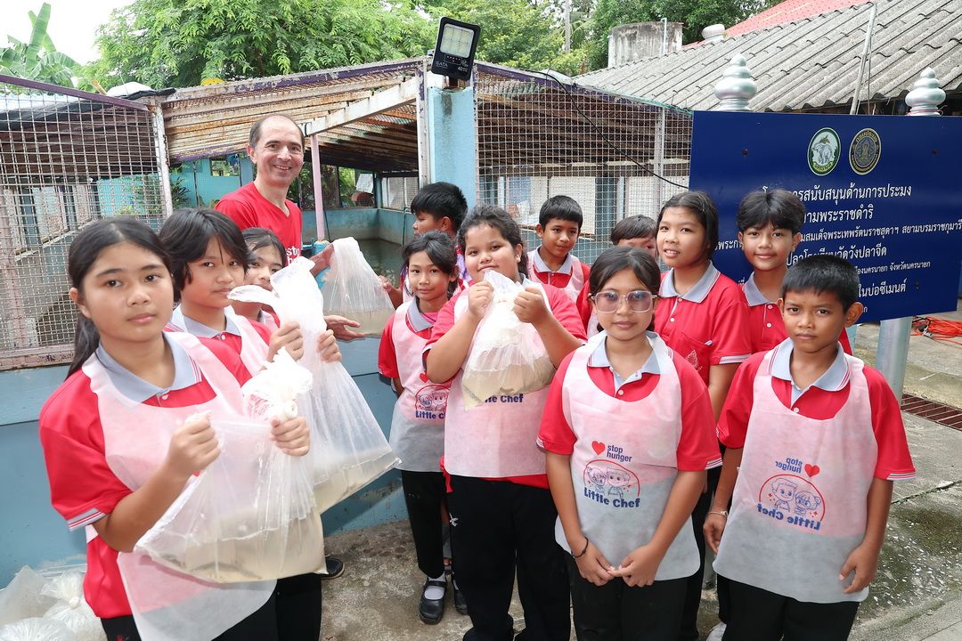 sodexo สานต่อกิจกรรม ‘Stop Hunger’ เติมเต็มโภชนาการและโอกาสแก่นักเรียน รร.วัดวังปลาจีด จ.นครนายก