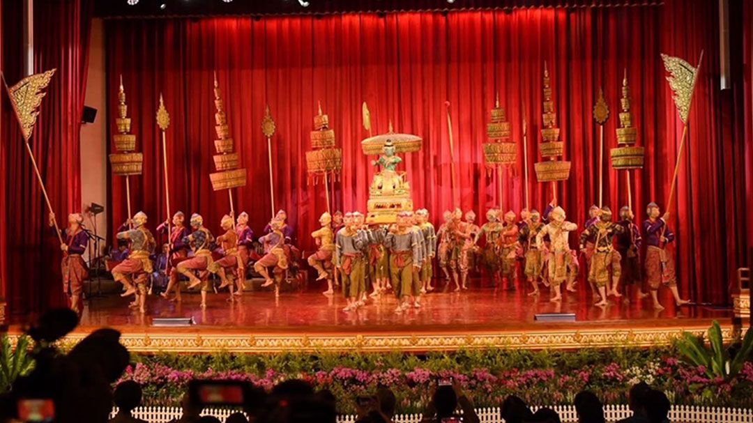 มูลนิธิส่งเสริมศิลปาชีพฯ แถลงเปิดตัว การแสดงโขนเรื่องรามเกียรติ์ ตอน 'สัตยาพาลี'