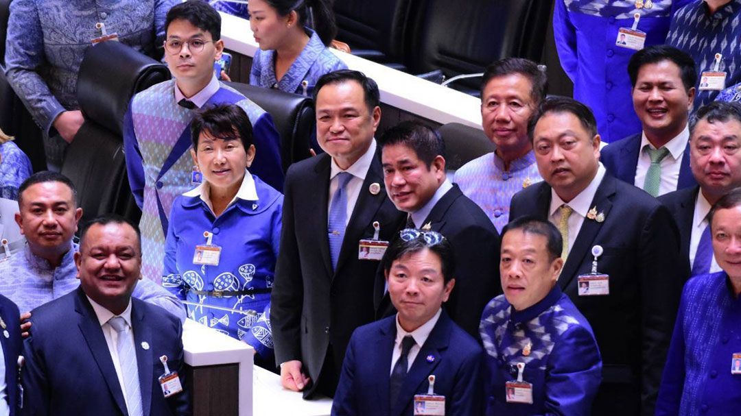 มติสภาเทคะแนนท่วมท้น311เสียง 'อนุทิน'นายกฯ ประกาศจะทำงานทุกวัน