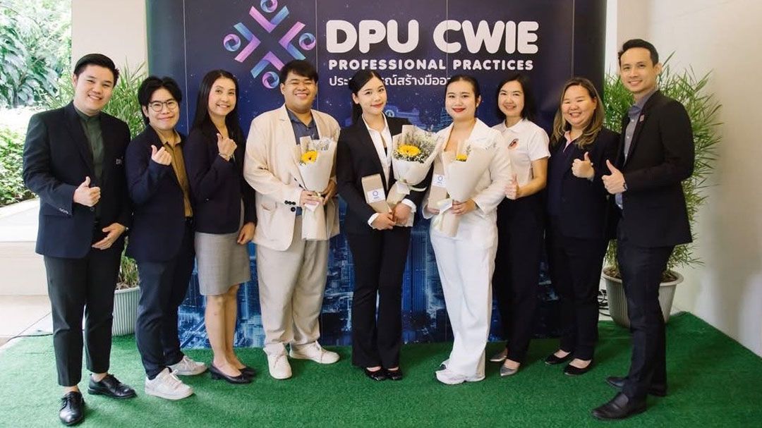 บัณฑิตหลักสูตรภาษาจีนธุรกิจ DPU คว้ารางวัล  DPU CWIE Professional Practices 2567