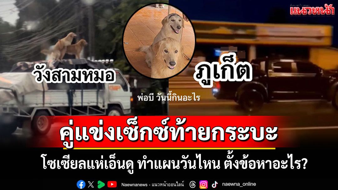 โผล่อีก! คู่แข่งเซ็กซ์ท้ายกระบะ โซเซียลแห่เอ็นดู ทำแผนวันไหนตั้งข้อหาอะไร?