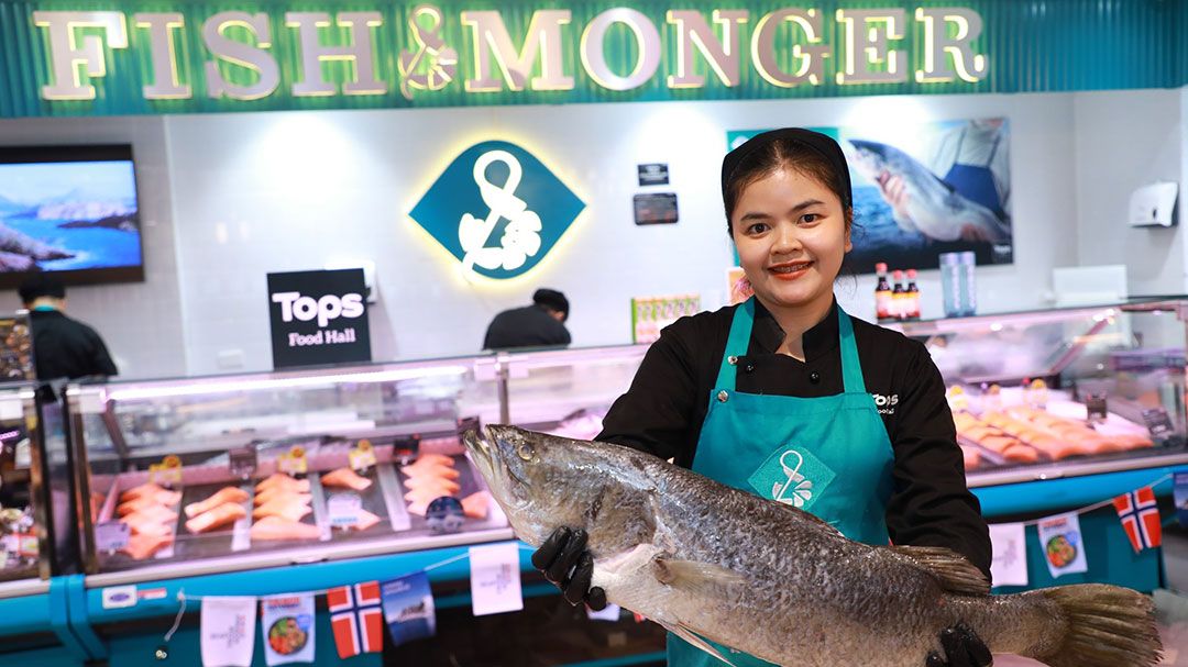 ท็อปส์ ผลักดันการจำหน่ายสินค้า GI ปลากะพง 3 น้ำ
