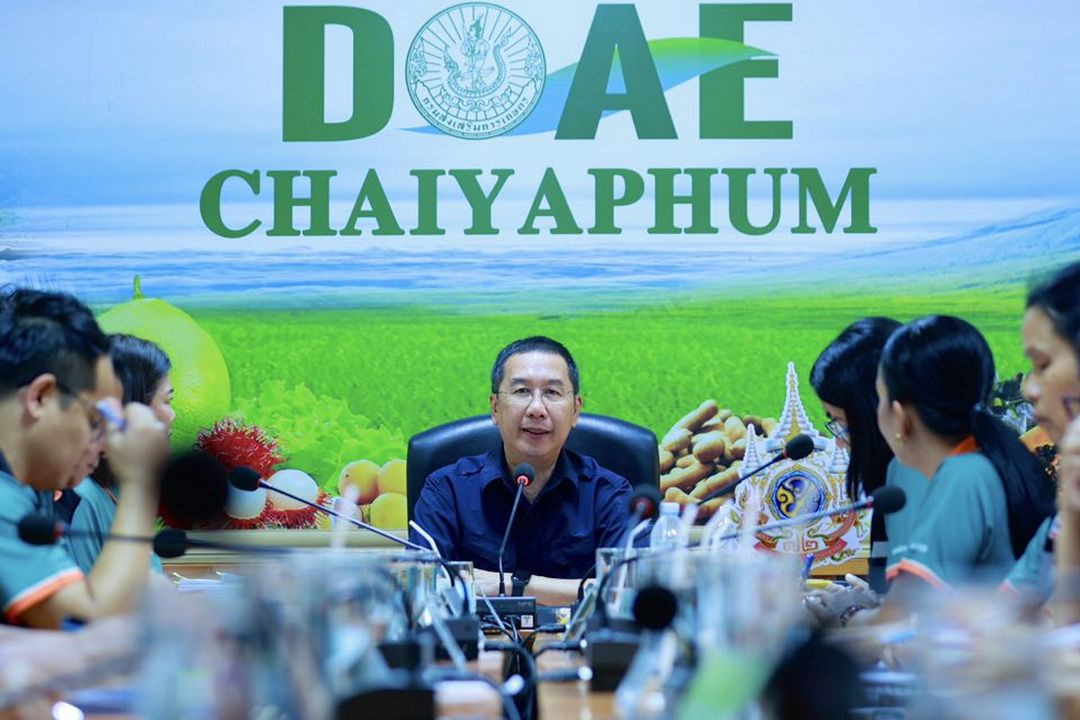 อธิบดีกรมส่งเสริมการเกษตร ลงพื้นที่ชัยภูมิติดตามการดำเนินงานการช่วยเหลือผู้ประสบภัยพิบัติ