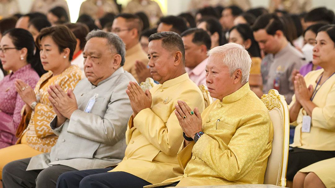 งานพิธีเจริญพระพุทธมนต์เพื่อความเป็นสิริมงคลและการปาฐกถาธรรม ณ ทำเนียบรัฐบาล