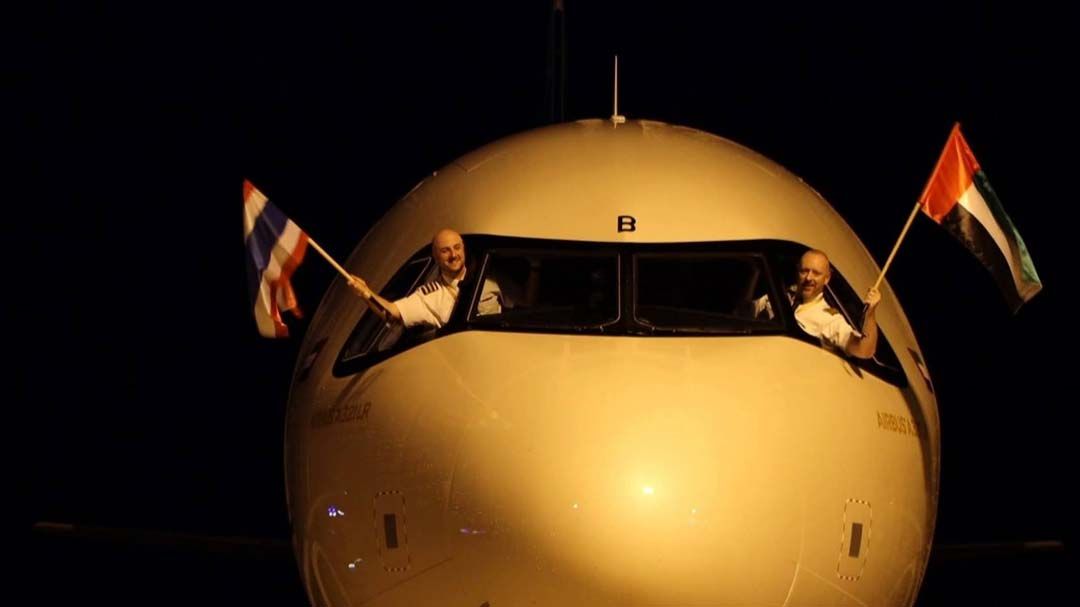 ‘พิพัฒน์’นำคณะต้อนรับเที่ยวบินปฐมฤกษ์ Etihad Airways บินตรงจากกรุงอาบูดาบีสู่กระบี่