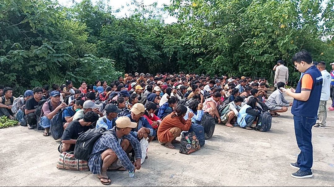 จับ162เมียนมา  หลบซ่อนในป่า  พื้นที่กาญจนบุรี  หางานทำในไทย