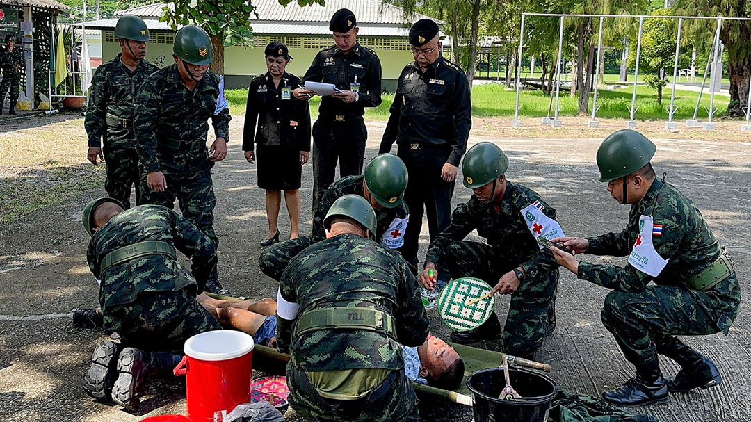ผอ.รพ.ค่ายจิรประวัติ นำทีม เตรียมพร้อมก่อนรับทหารใหม่