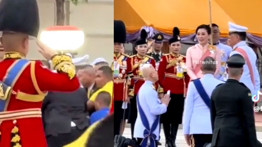 เปิดวินาที! ประชาชนฝ่าขบวนเสด็จ'ในหลวง-พระราชินี'