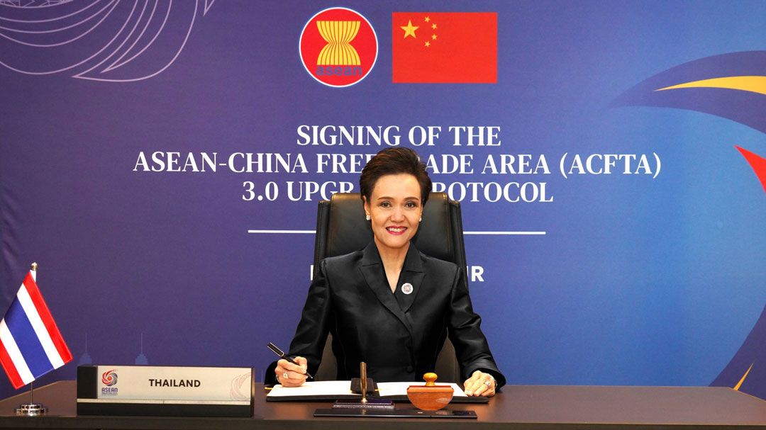 ‘ไทย’ ลงนาม FTA การค้าเสรีอาเซียน-จีน ยกระดับการค้าในภูมิภาค
