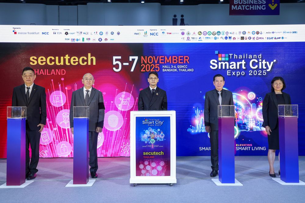 เริ่มแล้ว! รัฐ-เอกชน ผนึกกำลังเปิดฉาก 2 งานใหญ่ Thailand Smart City - Secutech Thailand 2025