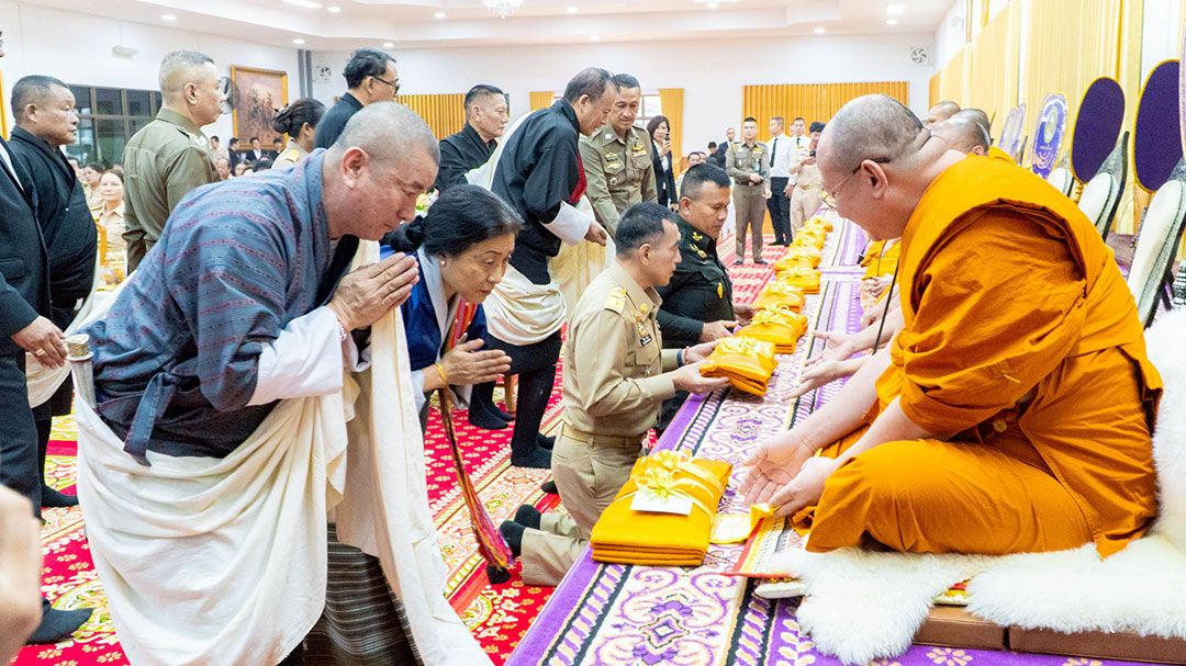 'เอกอัครราชทูตภูฏาน'เยือนแปดริ้ว-จัดพิธี 'ถวายพระพรชัยมงคล' พร้อมปล่อยปลา