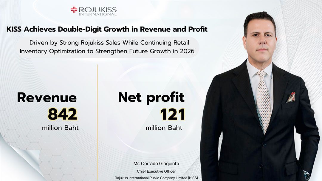 KISS เติบโตโดดเด่นทั้งรายได้และกำไรระดับสองหลัก