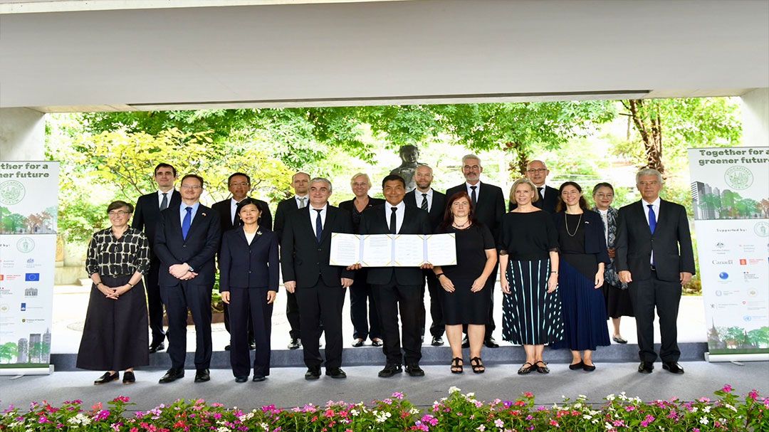 กทม.ร่วม 15 สถานทูต- UNESCAP ลงนามปฏิญาณ Eco-Capitals Forum