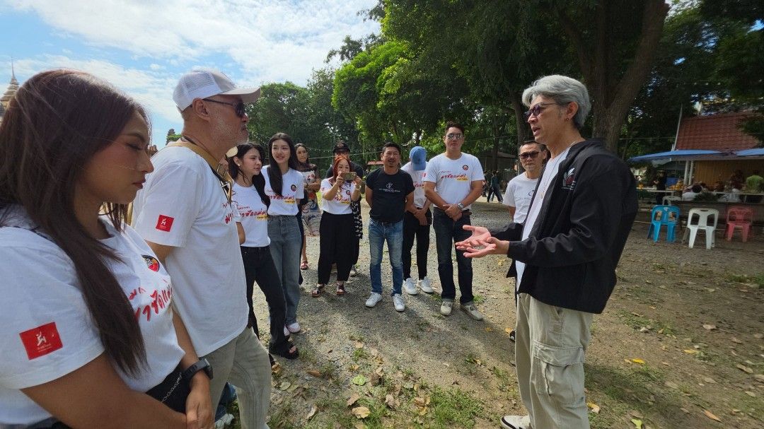 ทีมงานซีรีส์สั้นแนวตั้ง ‘ข้ามเวลามาซัดแม่ม!’ ไหว้พระพิฆเนศปางชนะมาร จ.อยุธยา