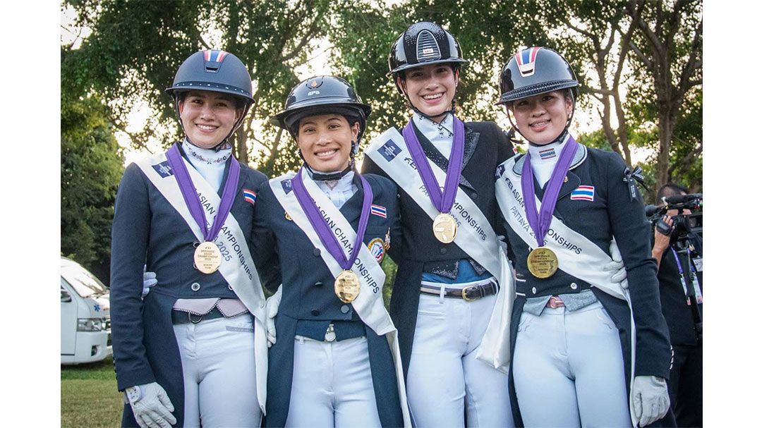 ‘เจ้าฟ้าสิริวัณณวรีฯ’ ทรงนำทีมคว้าเหรียญทองศิลปะบังคับม้า    ประเดิมการแข่งขันรายการ ‘FE! Asian Championships Pattaya 2025’