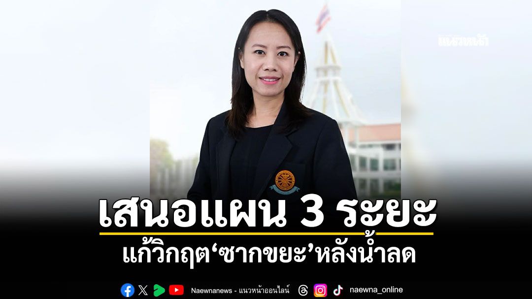 นักวิชาการ มธ.เสนอแผน 3 ระยะ แก้วิกฤต‘ซากขยะ’หลังน้ำลด ต้องป้องกันสารเคมีปนเปื้อนลงดิน