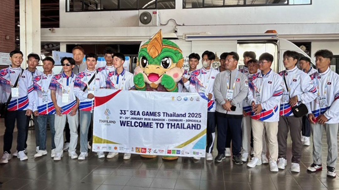 รอง ผวจ.หนองคาย รับ นักเบสบอลทีมชาติลาว เดินทาง ร่วมแข่งซีเกมส์