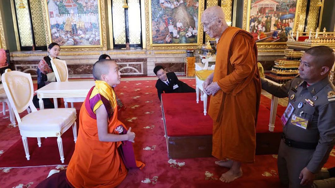 ‘สมเด็จพระสังฆราช’ ทรงรับสมเด็จพระราชินี ในสมเด็จพระราชาธิบดีจิกมี ซิงเย วังชุก รัชกาลที่ 4 พระราชชนนีแห่งราชอาณาจักรภูฏาน