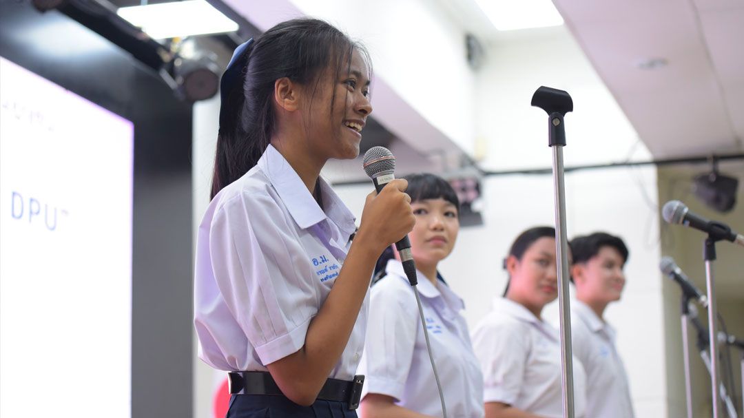 DPU ผุดเวทีแข่งขันศักยภาพ 4 ภาษา Empowering Potential Language Communication ครั้งที่ 1 ชิงถ้วยพระราชทานสมเด็จพระกนิษฐาธิราชเจ้า กรมสมเด็จพระเทพรัตนราชสุดาฯ