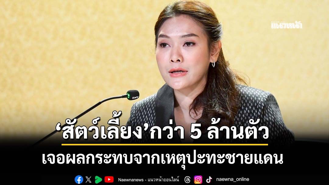 ‘สัตว์เลี้ยง’กว่า 5 ล้านตัว เจอผลกระทบจากเหตุปะทะชายแดนไทย-กัมพูชา