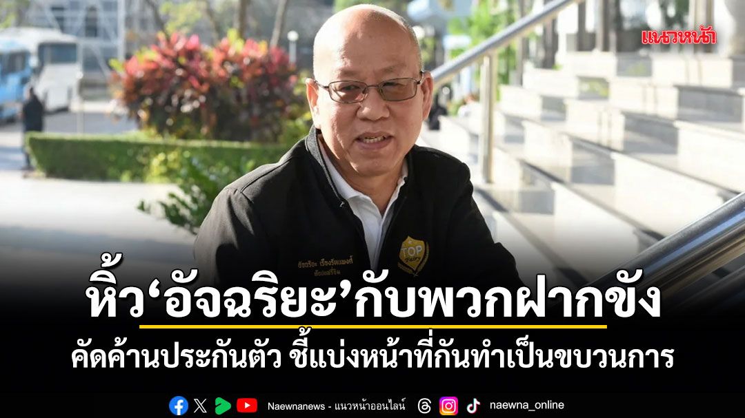 หิ้วอัจฉริยะ กับพวกฝากขัง คัดค้านประกันตัว ชี้แบ่งหน้าที่กันทำเป็นขบวนการ